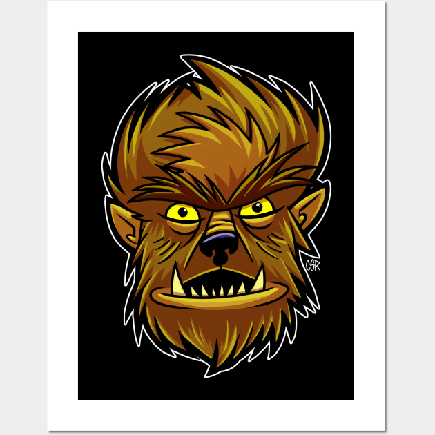 Wolfman Wall Art by CsrJara / Perronegro Clothing